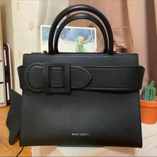 [BUNJANG] Saint Scott Black Tote Bag / 세인트스코트 블랙 토트백