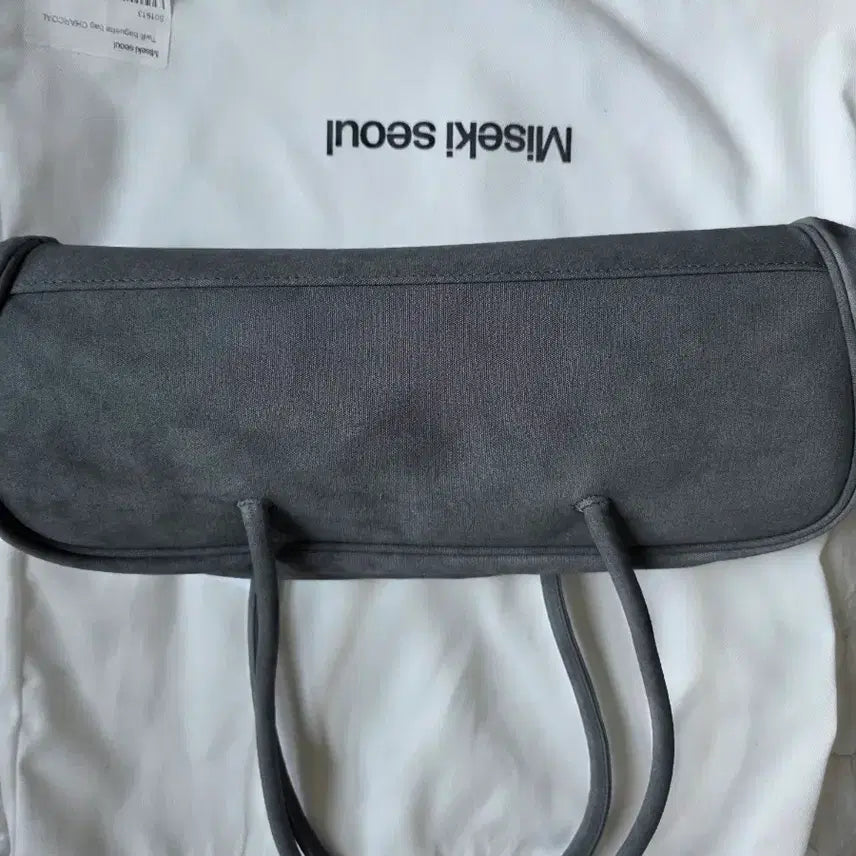 [BUNJANG] Miseki Seoul Twill Baguette Bag Charcoal / 새상품 미세키서울 트윌 바게트백 차콜