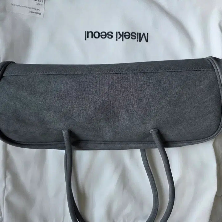 [BUNJANG] Miseki Seoul Twill Baguette Bag Charcoal / 새상품 미세키서울 트윌 바게트백 차콜