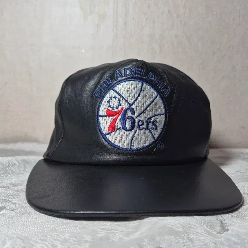 [BUNJANG] JIFF HAMILTON Philadelphia 76ers Leather Baseball Cap / JIFF HAMILTON 제프 해밀턴 레더 볼캡(onesize)