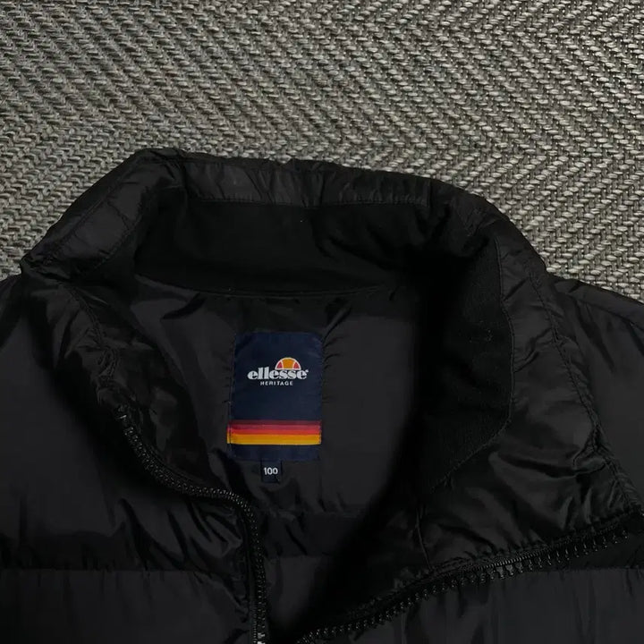 [BUNJANG] Ellesse USA Original Logo Down Puffer Jacket / 엘레쎄 USA 오리지날 로고 다운 푸퍼 패딩 블랙o 5240