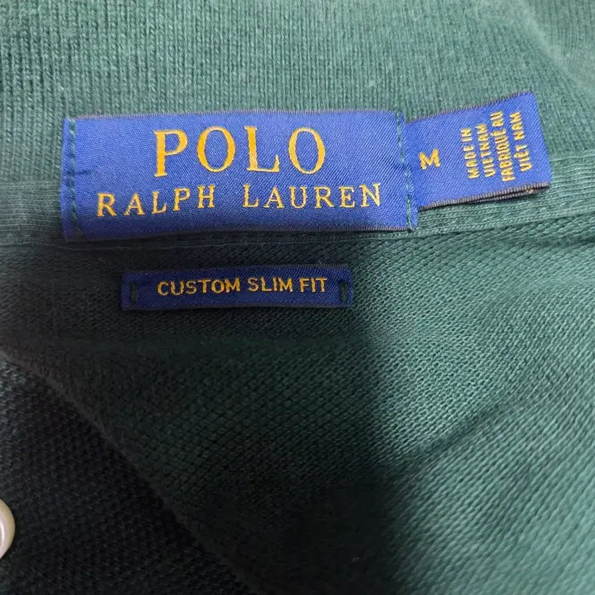[BUNJANG] Polo Ralph Lauren Long Sleeve Polo Shirt / 폴로 랄프로렌 긴팔 카라티 그린