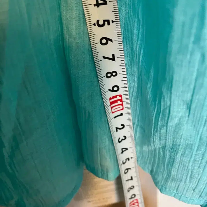 [BUNJANG] Pastel Blue Mint Halter Neck Long Dress / 택달린 새상품) 청량한 파스텔 블루 민트 홀터넥 롱 원피스