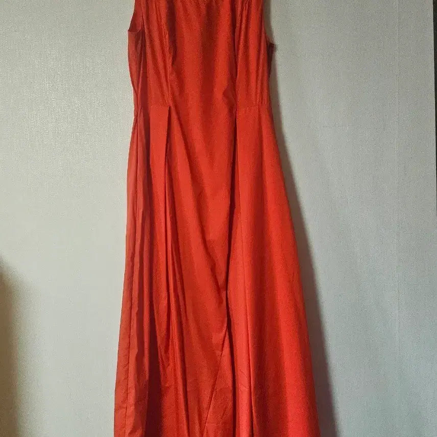 [SOLD OUT] COS 오렌지색 롱 원피스 민소매