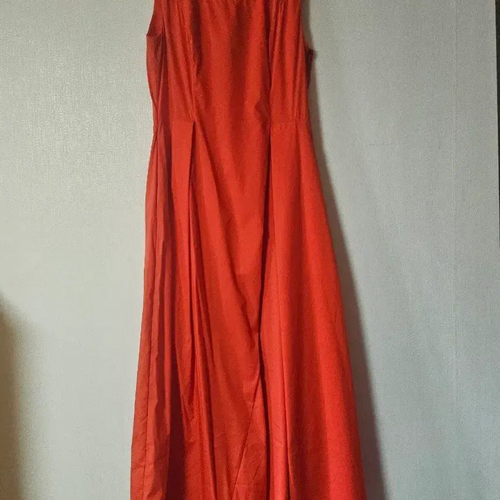 [SOLD OUT] COS 오렌지색 롱 원피스 민소매