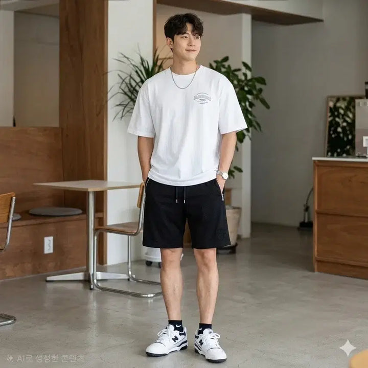 [BUNJANG] The Kooples Sport Mesh Shorts / 더 쿠플스 스포츠 메쉬 반바지