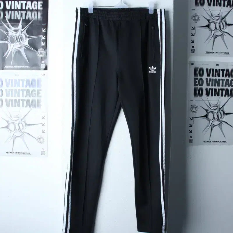 [BUNJANG] Adidas Training Pants Original Black / (L-XL) 아디다스 트레이닝복 바지 오리지널 블랙 삼선-2535