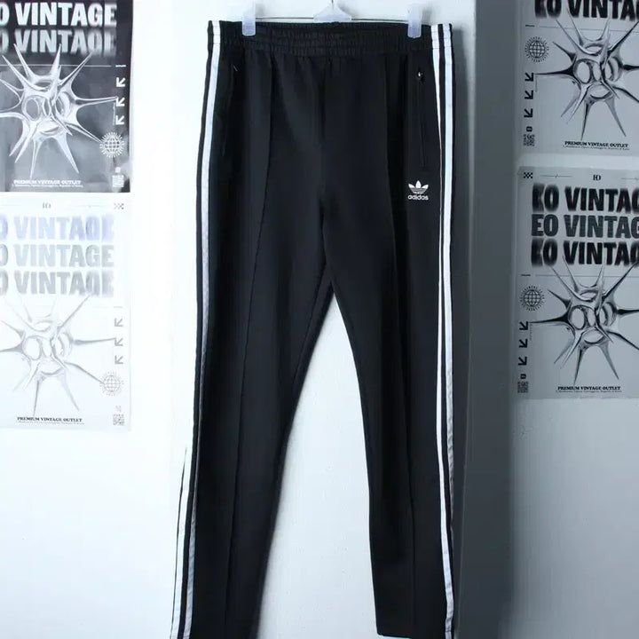 [BUNJANG] Adidas Training Pants Original Black / (L-XL) 아디다스 트레이닝복 바지 오리지널 블랙 삼선-2535