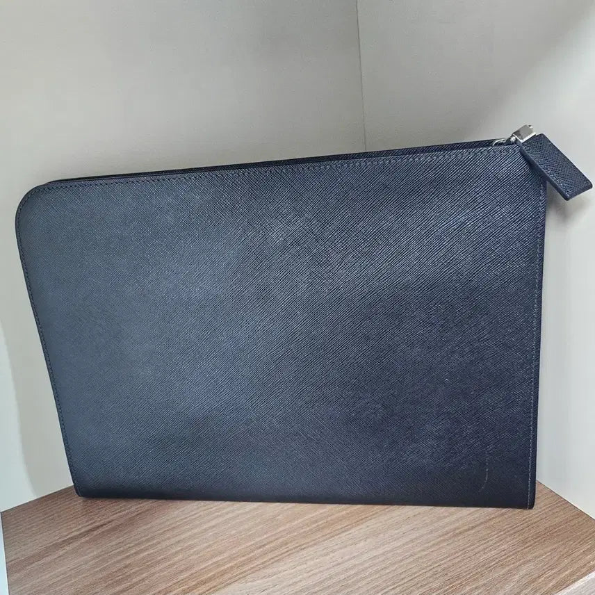 [BUNJANG] Prada Saffiano Leather Clutch Bag / 프라다 블랙 사피아노  클러치 백 (가로33세로25 )