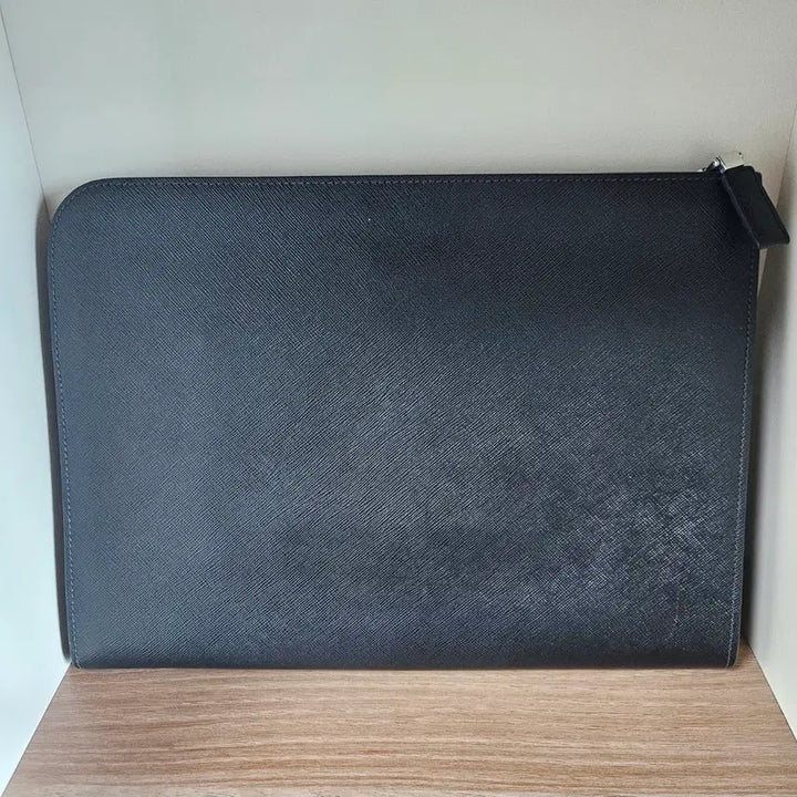 [BUNJANG] Prada Saffiano Leather Clutch Bag / 프라다 블랙 사피아노  클러치 백 (가로33세로25 )