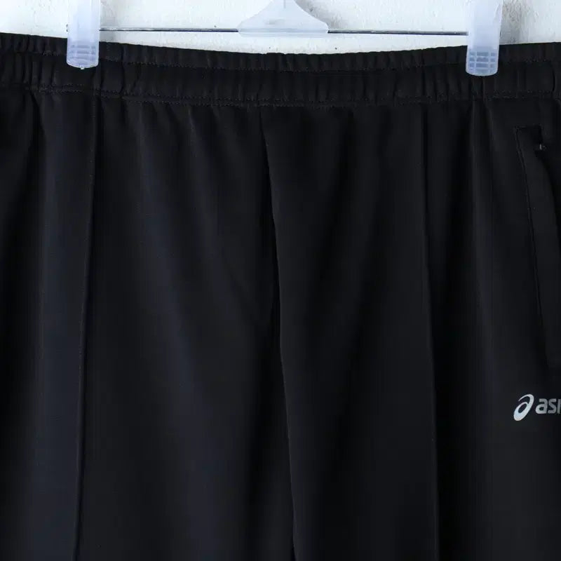 [BUNJANG] Asics Training Pants Black / (L-XL) 아식스 트레이닝복 바지 기능성 밴딩 블랙 무지-253B