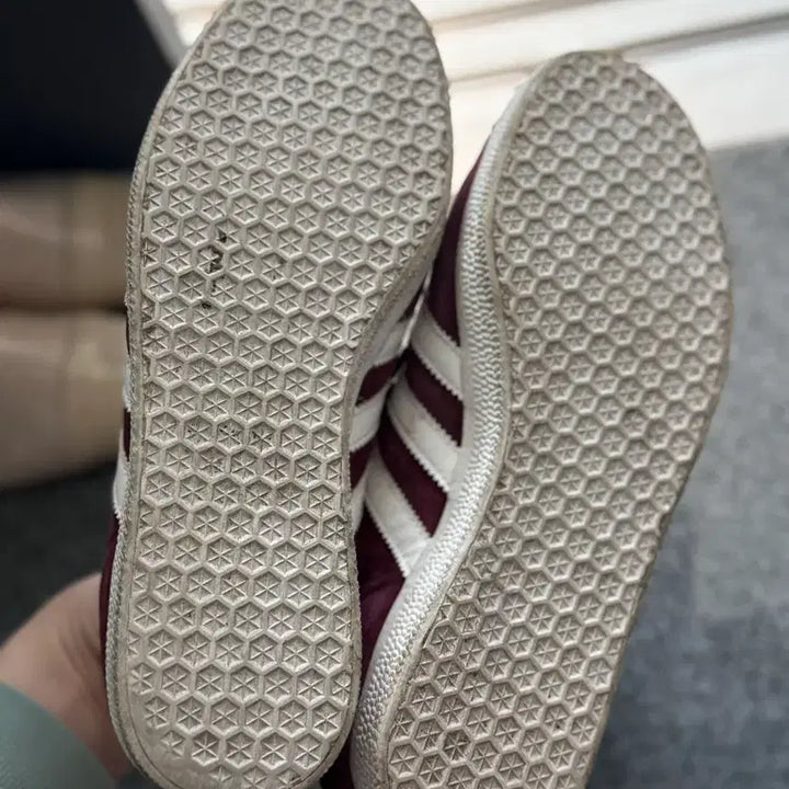 [BUNJANG] Adidas Gazelle Burgundy Suede Sneakers / 아디다스 가젤 버건디 스웨이드 250