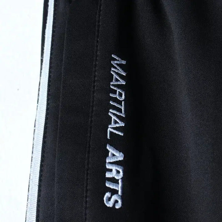 [BUNJANG] Adidas Training Pants Martial Arts Black Silver / (M-L) 아디다스 트레이닝복 바지 마샬아츠 블랙 실버-253C