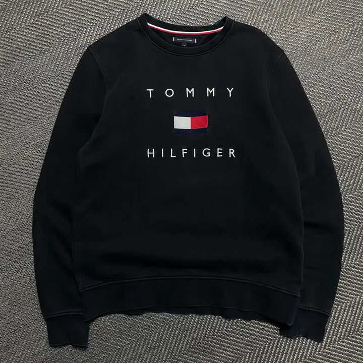 [BUNJANG] Tommy Hilfiger Embroidered Big Logo Oversized Sweatshirt / 타미힐피거 자수 빅로고 박시핏 맨투맨o 5249