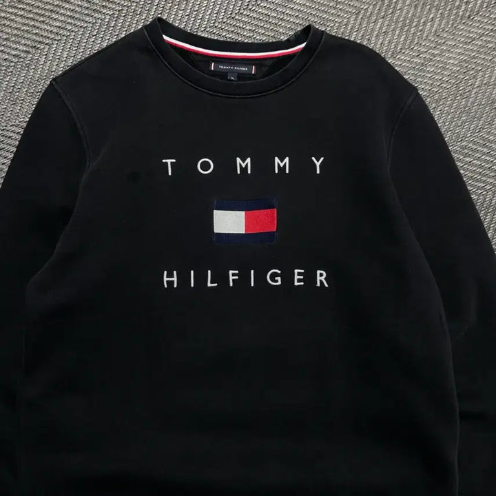 [BUNJANG] Tommy Hilfiger Embroidered Big Logo Oversized Sweatshirt / 타미힐피거 자수 빅로고 박시핏 맨투맨o 5249