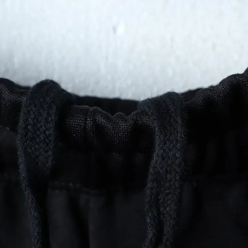 [BUNJANG] Nerdy Training Pants 7-part Black/Green / (M-L) 널디 트레이닝복 바지 7부 블랙 그린 올드스쿨-253D