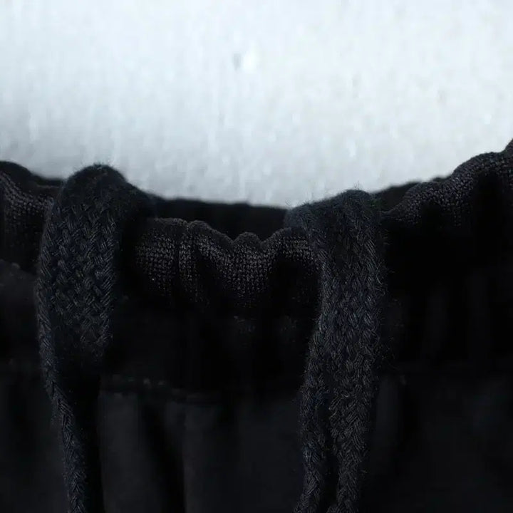 [BUNJANG] Nerdy Training Pants 7-part Black/Green / (M-L) 널디 트레이닝복 바지 7부 블랙 그린 올드스쿨-253D
