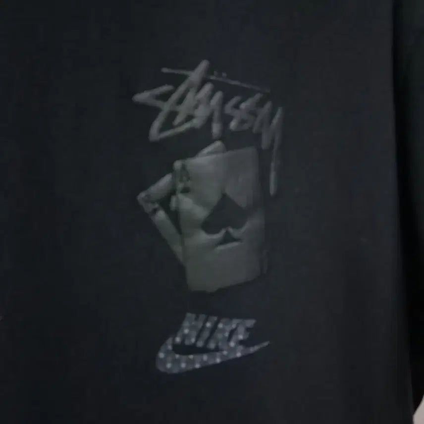 [SOLD OUT] 나이키 스투시 콜라보 반팔티 L 블랙
