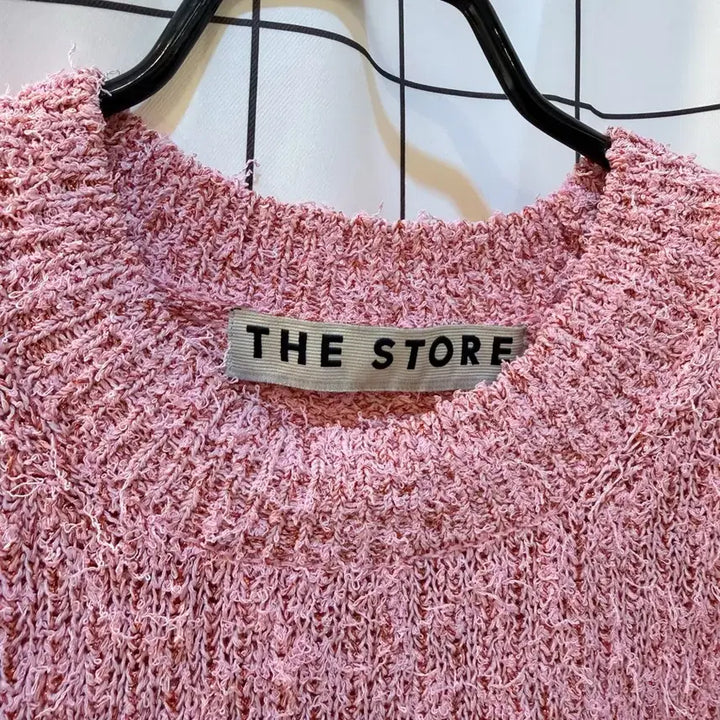[BUNJANG] Hansome The Store Boucle Knit Top / 한섬 더스토어 부클 반팔니트
