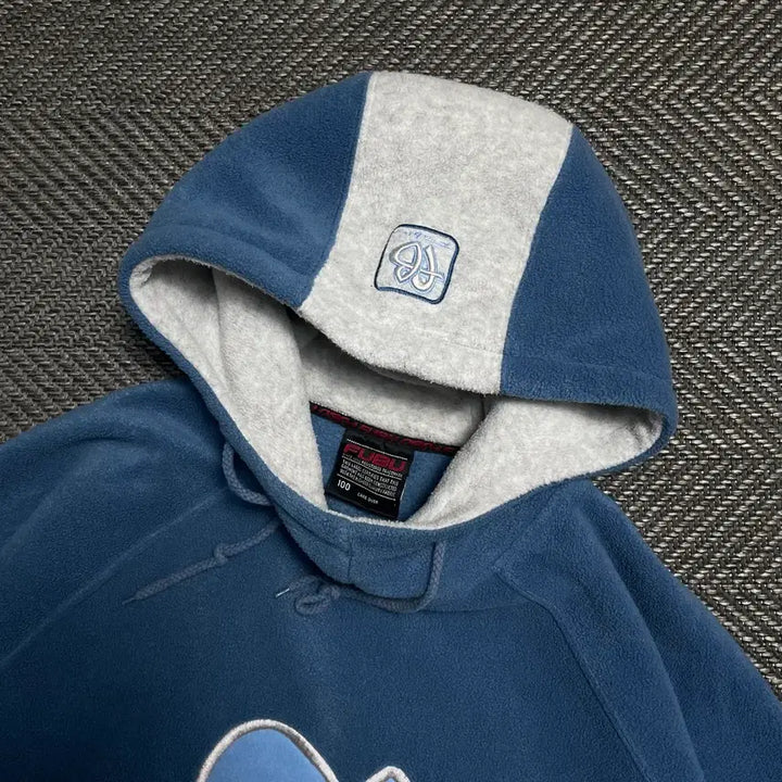 [BUNJANG] FUBU Fleece Hoodie / 00s FUBU 올드스쿨 빅로고 플리스 후드 티셔츠o 5250