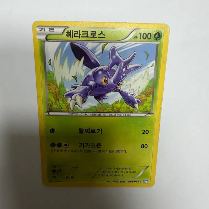 [BUNJANG] Heracross Pokemon Card / 헤라크로스 포켓몬카드