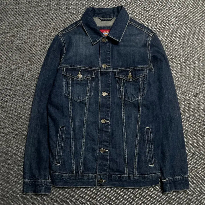 [BUNJANG] Dickies USA Indigo Denim Trucker Jacket / 디키즈 USA 인디고 데님 트러커 자켓o 5252