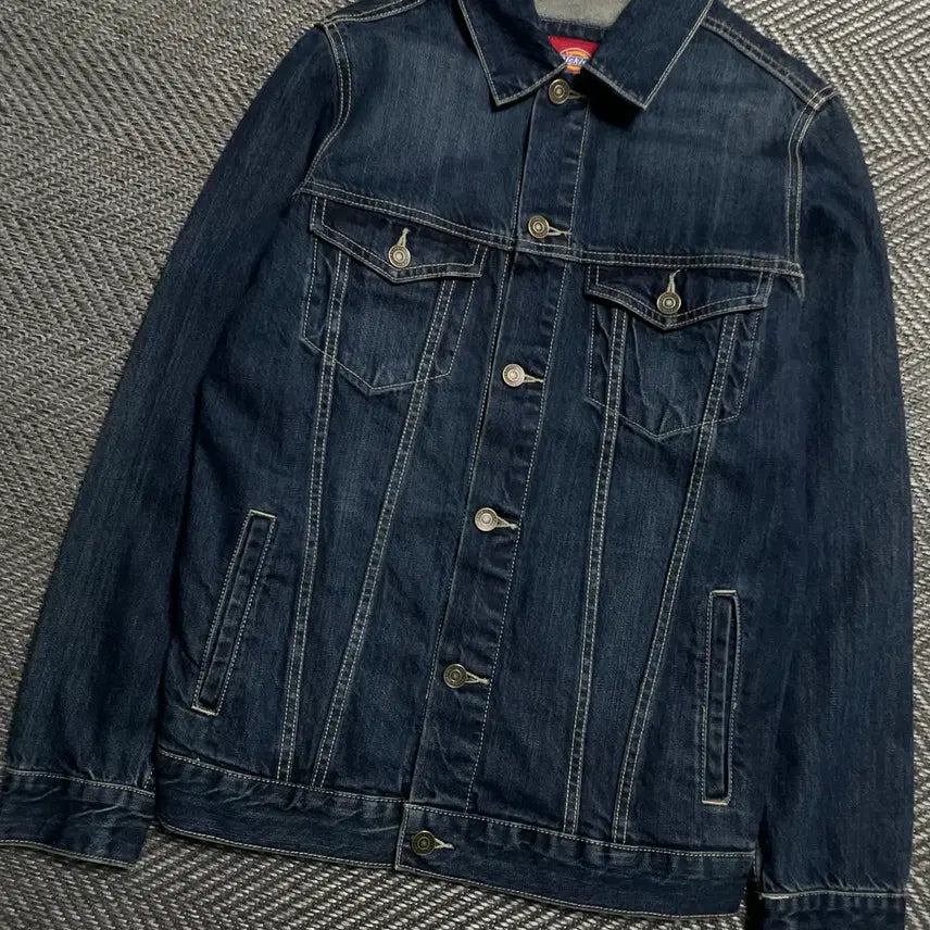 [BUNJANG] Dickies USA Indigo Denim Trucker Jacket / 디키즈 USA 인디고 데님 트러커 자켓o 5252