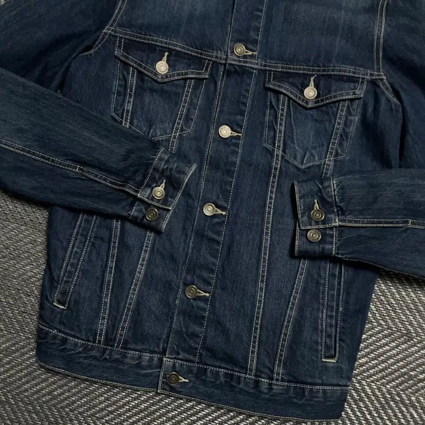 [BUNJANG] Dickies USA Indigo Denim Trucker Jacket / 디키즈 USA 인디고 데님 트러커 자켓o 5252