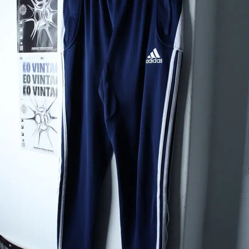 [BUNJANG] Adidas Training Pants Navy / (M-L) 아디다스 트레이닝복 바지 축구 풋살 기능성 네이비-2541
