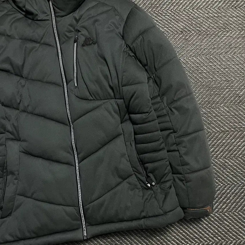 [BUNJANG] Kappa Side Patch Logo Down Puffer Jacket / 카파 사이드 패치 로고 다운 푸퍼 패딩 점퍼o 5254