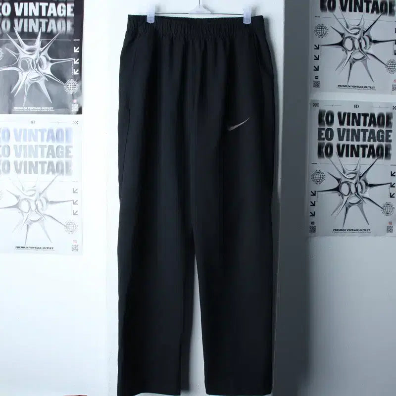 [BUNJANG] Nike Training Woven Pants (L-XL) - Black / (L-XL) 나이키 트레이닝복 바지 우븐 밴딩 블랙-2545