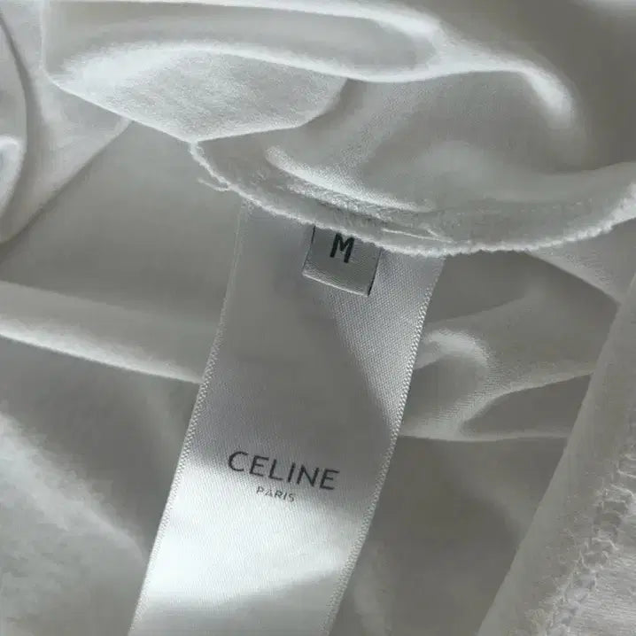 [BUNJANG] Celine Logo White Short Sleeve T-shirt / 셀린느 로고 반팔 티셔츠 화이트 오늘만 특별가격