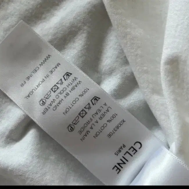 [BUNJANG] Celine Logo White Short Sleeve T-shirt / 셀린느 로고 반팔 티셔츠 화이트 오늘만 특별가격