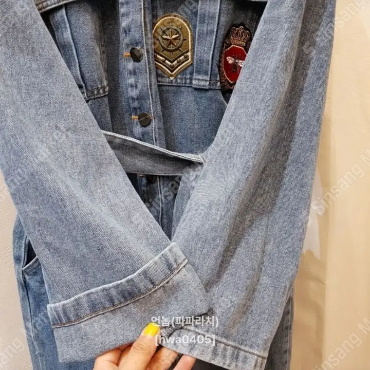 [BUNJANG] Patch Denim Jumpsuit / 패치 청 점프수트(새상품)팔로우특가이벤트