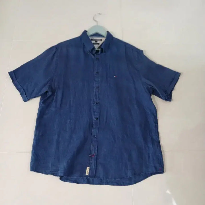 [SOLD OUT] 타미힐피거 린넨 반팔 셔츠 남성