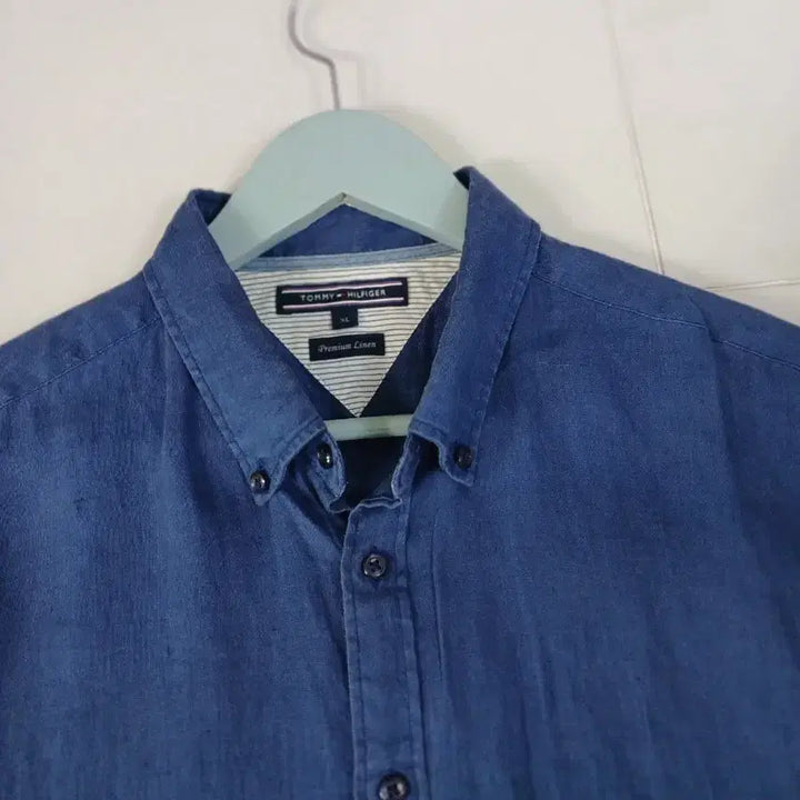 [SOLD OUT] 타미힐피거 린넨 반팔 셔츠 남성