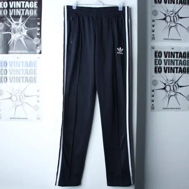 [BUNJANG] Adidas Firebird Navy Training Pants / (S-M) 아디다스 트레이닝복 바지 오리지널 파이어버드 네이비-2547