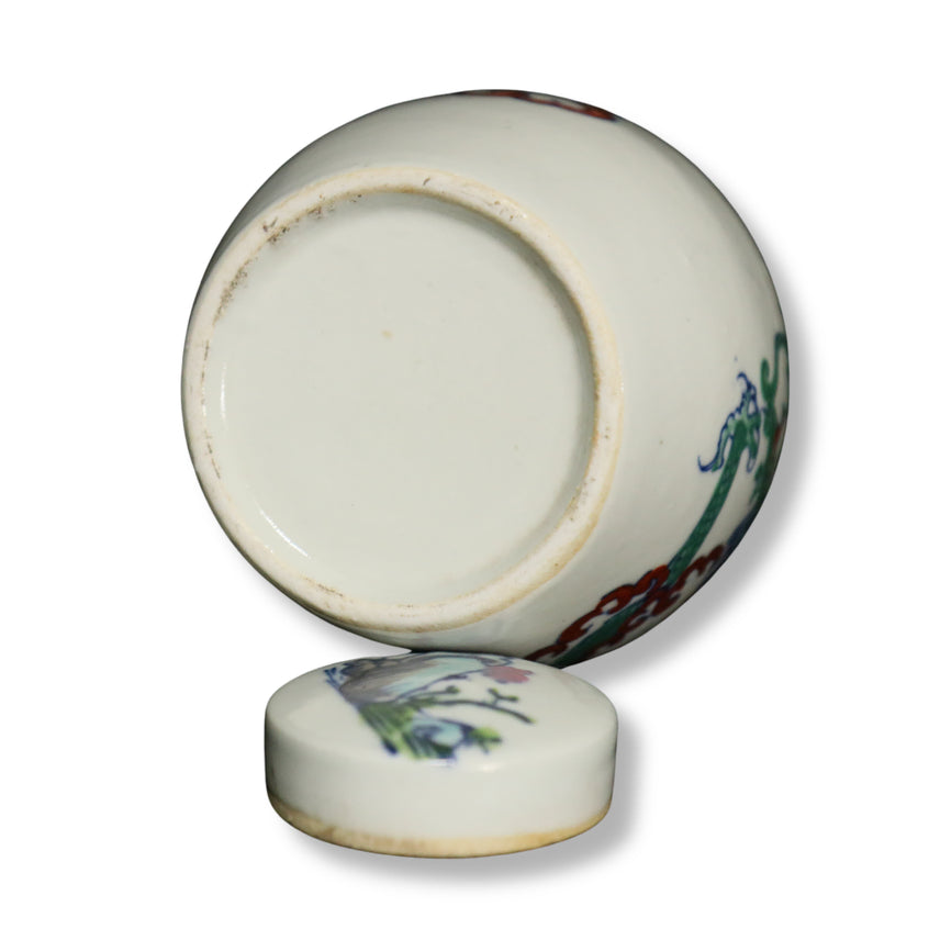 [BUNJANG] Qing Dynasty Two-Color Dragon Jar / 청대 투채 운룡문 유개호 [중국도자기]