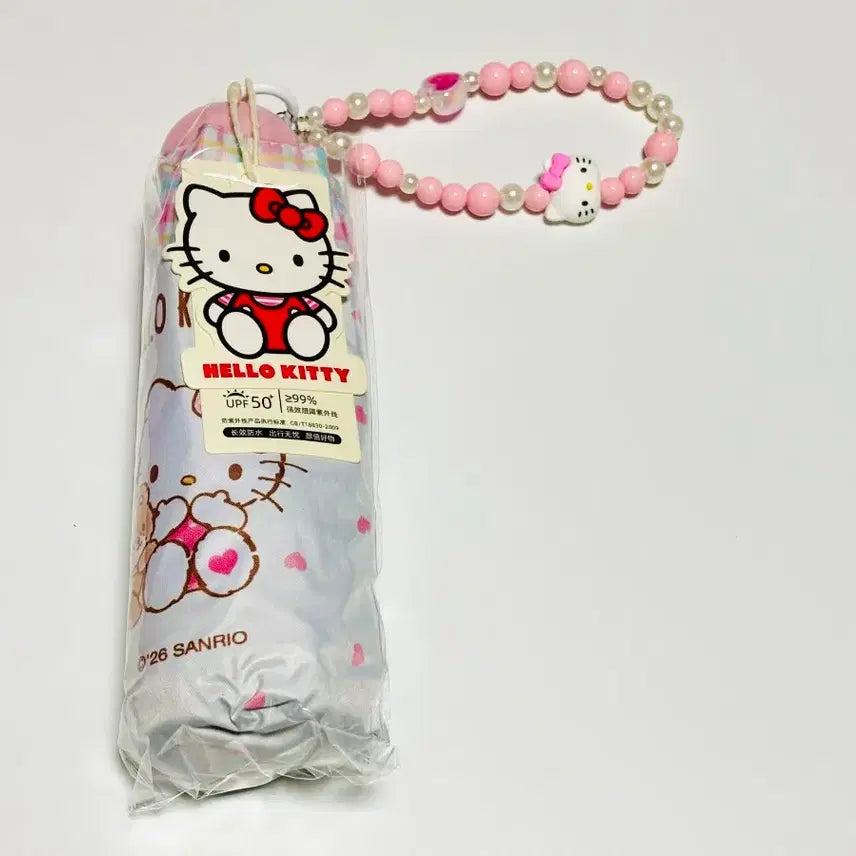 [BUNJANG] Hello Kitty Folding Umbrella/Sunshade (2 Colors) / 헬로키티 접이식 우산겸 양산 2색상