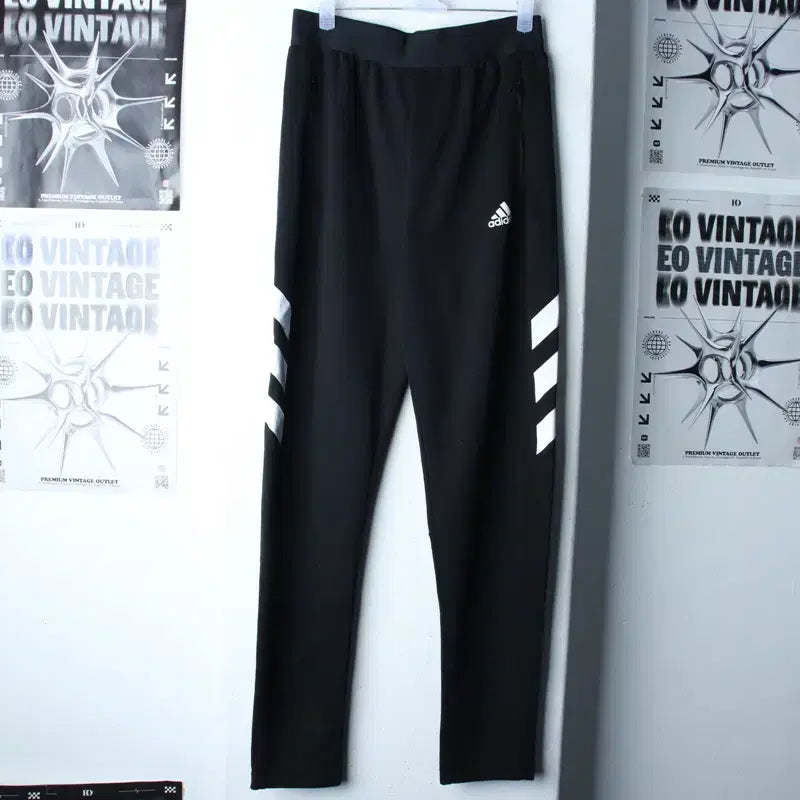 [BUNJANG] Adidas Training Pants Leggings Black Old School / W(S) 아디다스 트레이닝복 바지 레깅스 블랙 올드스쿨-254A