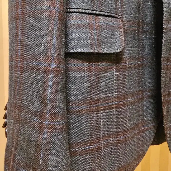 [BUNJANG] Man on the Boon Glen Check Jacket / 맨온더분 자켓 울 50