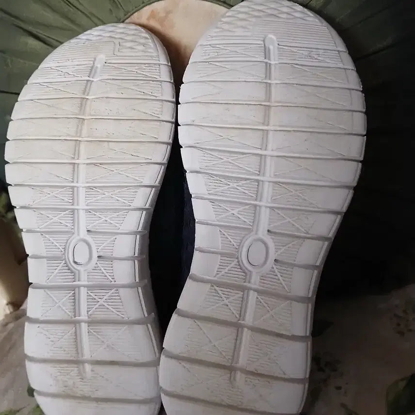 [BUNJANG] Hoboken Navy Woven Slip-on Sneakers / 호보켄 네이비 우븐 슬립온 운동화260