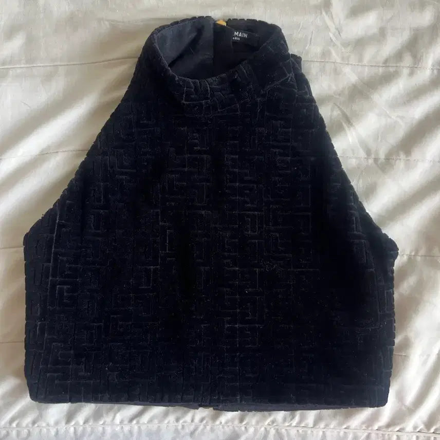 [BUNJANG] Balmain Velvet Crop Top / Balmain 발망 벨벳 크롭탑