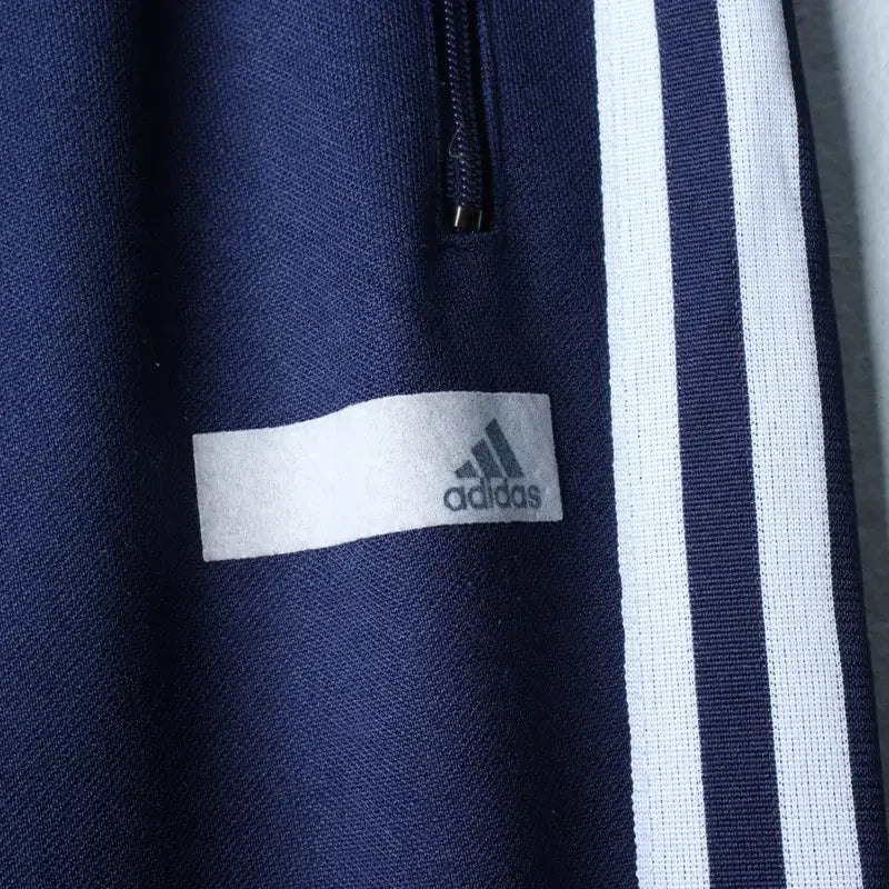 [BUNJANG] Adidas Training Pants Navy / (M-L) 아디다스 트레이닝복 바지 작은오염 네이비 삼선-254D