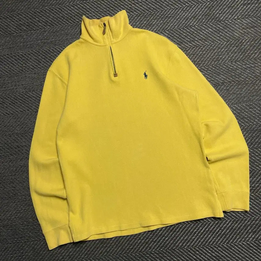[BUNJANG] Polo Ralph Lauren Pony PK Long Sleeve Shirt / 폴로 랄프로렌 포니 PK 카라 롱슬리브 라이트 옐로우y 5243