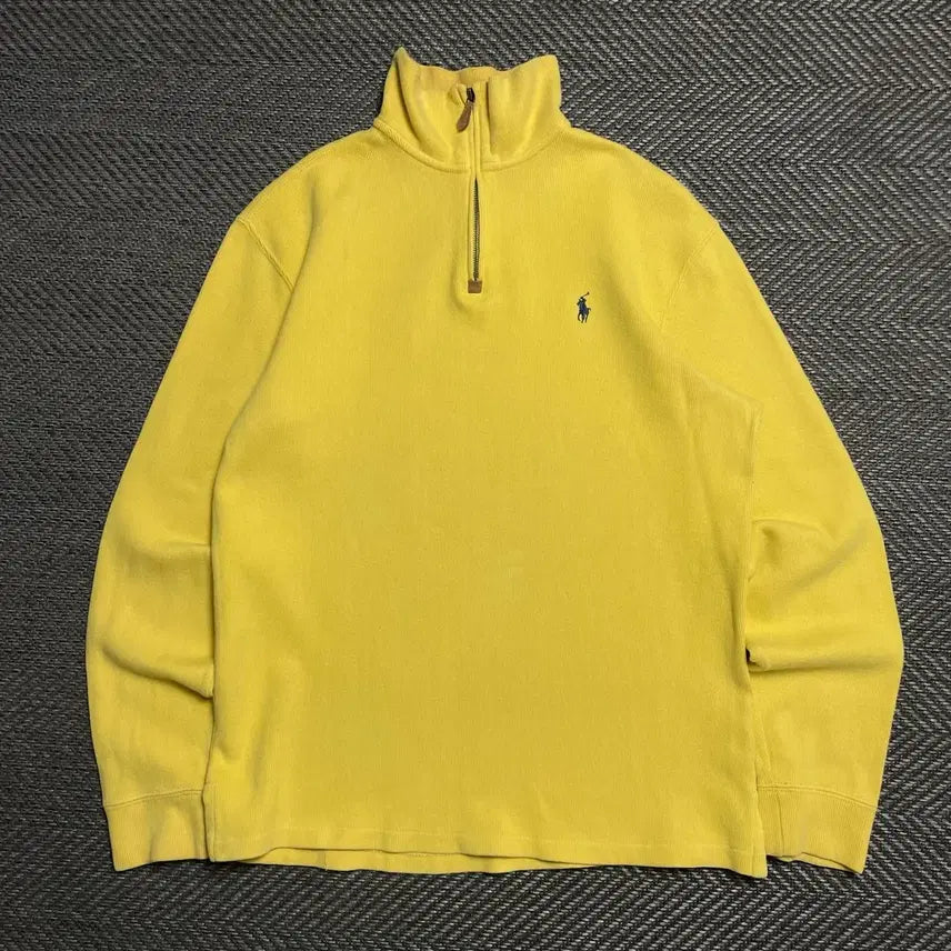[BUNJANG] Polo Ralph Lauren Pony PK Long Sleeve Shirt / 폴로 랄프로렌 포니 PK 카라 롱슬리브 라이트 옐로우y 5243