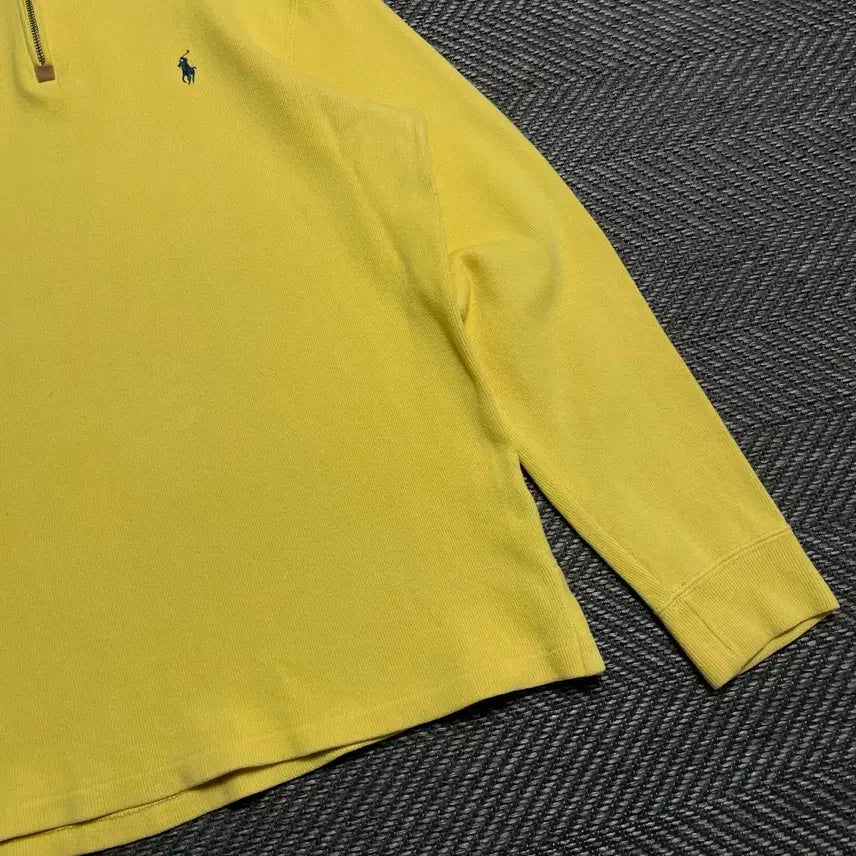 [BUNJANG] Polo Ralph Lauren Pony PK Long Sleeve Shirt / 폴로 랄프로렌 포니 PK 카라 롱슬리브 라이트 옐로우y 5243
