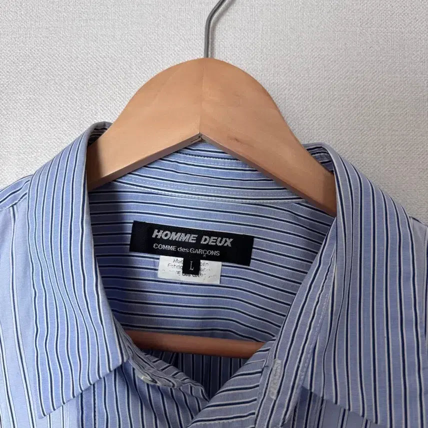 [BUNJANG] Comme des Garcons Homme Deux Stripe Shirt / 꼼데가르송 옴므 듀스 스트라이프 셔츠