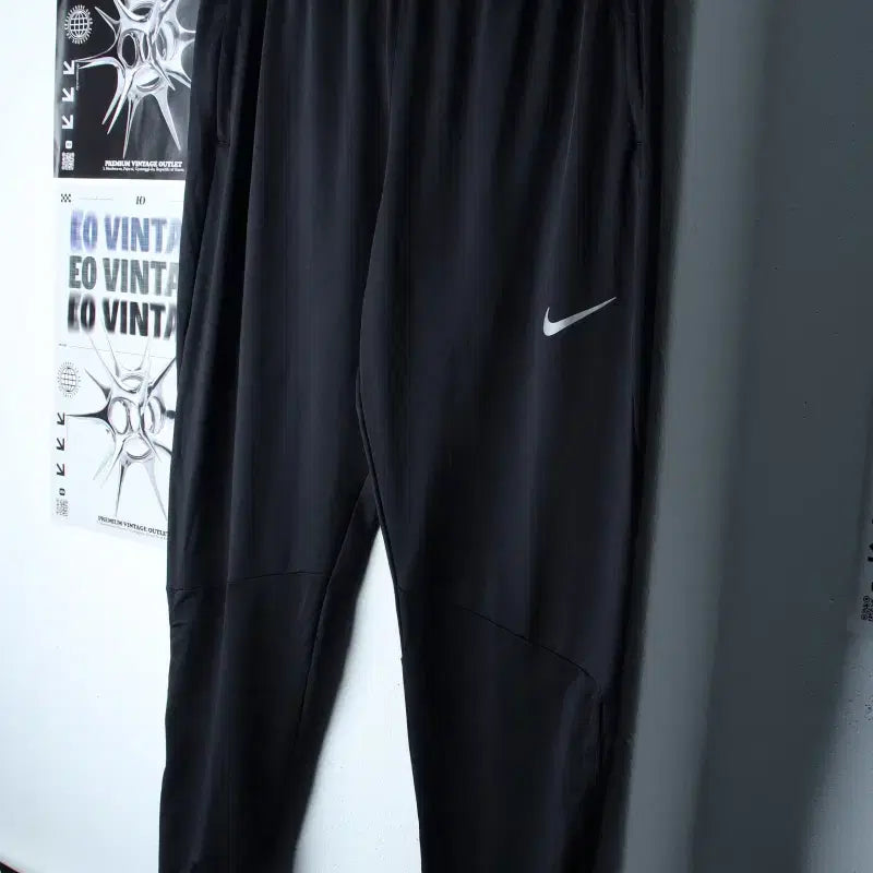 [SOLD OUT] (XL-2XL) 나이키 트레이닝복 바지 기능성 밴딩 블랙 무지-2550