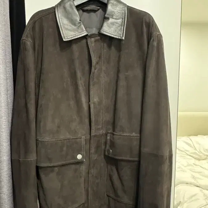 [BUNJANG] Massimo Dutti Suede Leather Jacket / 마시모두띠 스웨이드 레더 자켓